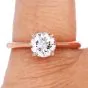 GIA 1.16  J-VS1 Carat Round cut  Diamond Rose Cut Solitaire Engagement Ring