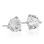 Estate 2.45 Carats Round Diamond 18K White Gold Martini Set Stud Earrings