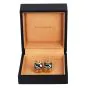 Bvlgari Parentesi 18K Yellow Gold Hematite Hoop Earrings