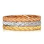 Buccellati 18K Tri-Color Gold Braided Eternity Band Ring