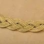 Buccellati Italian 18K Yellow Gold Braided Rope Collar Chain Necklace