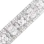 Art déco 27.90cts Diamond Platinum Geometric Link Bracelet-Dover Jewelry