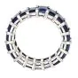 Estate Blue Sapphire Platinum Eternity Band Ring