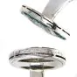 Antique Van Cleef & Arpels Diamond Emerald Platinum Round Tuxedo Cufflinks