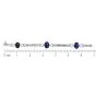Antique Diamond 28.90cts Blue Sapphire Platinum Geometric Link Bracelet