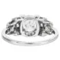 Vintage 1.07cts Platinum Filigree Diamond Engagement Ring