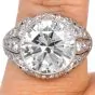 Antique Deco 7.96 carat Diamond Platinum Engagement Ring