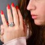 Antique Deco 7.96 carat Diamond Platinum Engagement Ring