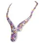  Multicolor Natural No-Heat GIA Sapphire Diamond 18K Gold  Necklace