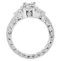 Tacori 2.61cts  Diamond 3 Stone Platinum Engagement Ring