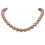 Estate Pearl Diamond Rose Gold Clasp Statement Necklace