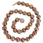 Estate Pearl Diamond Rose Gold Clasp Statement Necklace