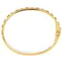 Estate Diamond Ruby 18K Gold Detailed Bangle Bracelet-Dover Jewelry