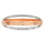 Cartier Double Love Diamond Rose White Gold Bracelet SZ 16