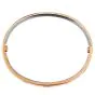 Cartier Double Love Diamond Rose White Gold Bracelet SZ 16