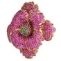 Sonia Bitton Pink Sapphire & Tsavorite 14K Flower Brooch-Dover Jewelry