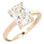 3.00cts Diamond 14K Gold VS2 G Cushion Engagement Ring - Dover Jewelry