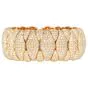 Estate 27.0cts Diamond 18K Wide Statement Cuff Bangle 