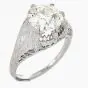 Vintage 2.93cts  Old European Diamond Gold  Engagement Ring 