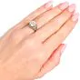 Vintage 2.93cts  Old European Diamond Gold  Engagement Ring 
