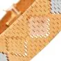 Vintage 18K Gold Tri-Tone Mesh Textured Wide Bracelet-Dover Jewelry 