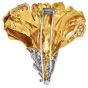Vintage 3 carat Diamond 18K Gold Tulip Flower Brooch Pin-Dover Jewelry
