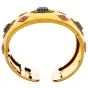 Mario Buccellati 18K Gold Precious Gemstone Cuff Bracelet- Dover Jewelry
