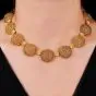 Buccellati Filidoro 18K Gold Flower Filigree Link Necklace 