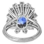 Sri Lanka GIA No Heat Sapphire 10.50cts Diamond Platinum Engagement Ring|DoverJewelry|