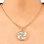 Bvlgari Bulgari Ying Yang 18k Yellow Gold Spinning Pendant