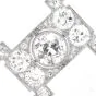 Vintage 6.69cts Old European Diamond Platinum Brooch Pin-Dover Jewelry