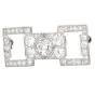 Vintage 6.69cts Old European Diamond Platinum Brooch Pin-Dover Jewelry