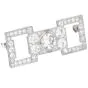 Vintage 6.69cts Old European Diamond Platinum Brooch Pin-Dover Jewelry