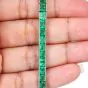 Oscar Heyman Mid-Century 14.73 carat Emerald Platinum Tennis Bracelet-Dover Jewelry