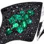 Stephen Webster Diamond Emerald 18K Couture Cuff Bracelet-Dover Jewelry
