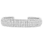 Estate 15.72 carat Diamond Wide Five Row Cuff Statement Bracelet-Dover Jewelry