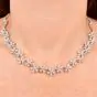ZYDO 24.50cts Pear Diamond Floral Gold Tennis Necklace-Dover Jewelry