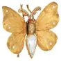 Buccellati Vintage Diamond Gold Ruby Butterfly Brooch Pin-Dover Jewelry