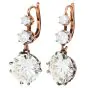 Vintage 9.43 Carat Round Diamond 18k Gold Dangling Earrings|Dover Jewelry|
