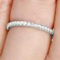 Tiffany & Co. Diamond Platinum Stacking Wedding Band-Dover Jewelry
