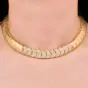 Estate Italian 5.40cts Diamond 18K Gold Collar Choker Necklace-Dover Jewelry