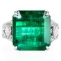 Estate GIA Emerald 7.15cts Diamond Platinum Engagement Accent Band Ring|DoverJewelry|