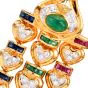 Estate Diamond Precious Gemstone 18K Gold Drop Earrings-Dover Jewelry