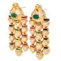 Estate Diamond Precious Gemstone 18K Gold Drop Earrings-Dover Jewelry