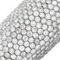 Estate 39.50cts Diamond 18K Gold Dome Cuff Statement Bracelet
