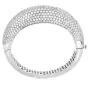 Estate 39.50cts Diamond 18K Gold Dome Cuff Statement Bracelet
