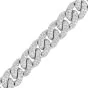 4.18cts Natural Diamond 18K Gold Miami Cuban Link Pave Link Bracelet |DoverJewelry|