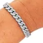 4.18cts Natural Diamond 18K Gold Miami Cuban Link Pave Link Bracelet |DoverJewelry|