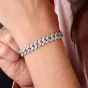 4.18cts Natural Diamond 18K Gold Miami Cuban Link Pave Link Bracelet |DoverJewelry|