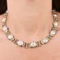 Vintage Buccellati 18k diamond Pearl Choker Gold Necklace|Dover Jewelry|